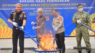 Puluhan Juta Batang Rokok Dan Ribuan Liter Miras Dimusnahkan, Polda Lampung Dan Beacukai Sinergi Berantas Barang Ilegal