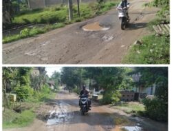 JALAN RUSAK PARAH, dari perempatan Pajar agung barat menuju tanjung anom