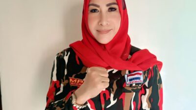 Ketua Srikandi DPC laskar merah putih (LMP) Pesawaran Upik Marningsih “Srikandi Harus Tegas, Mengayomi, dan Satu Komando”